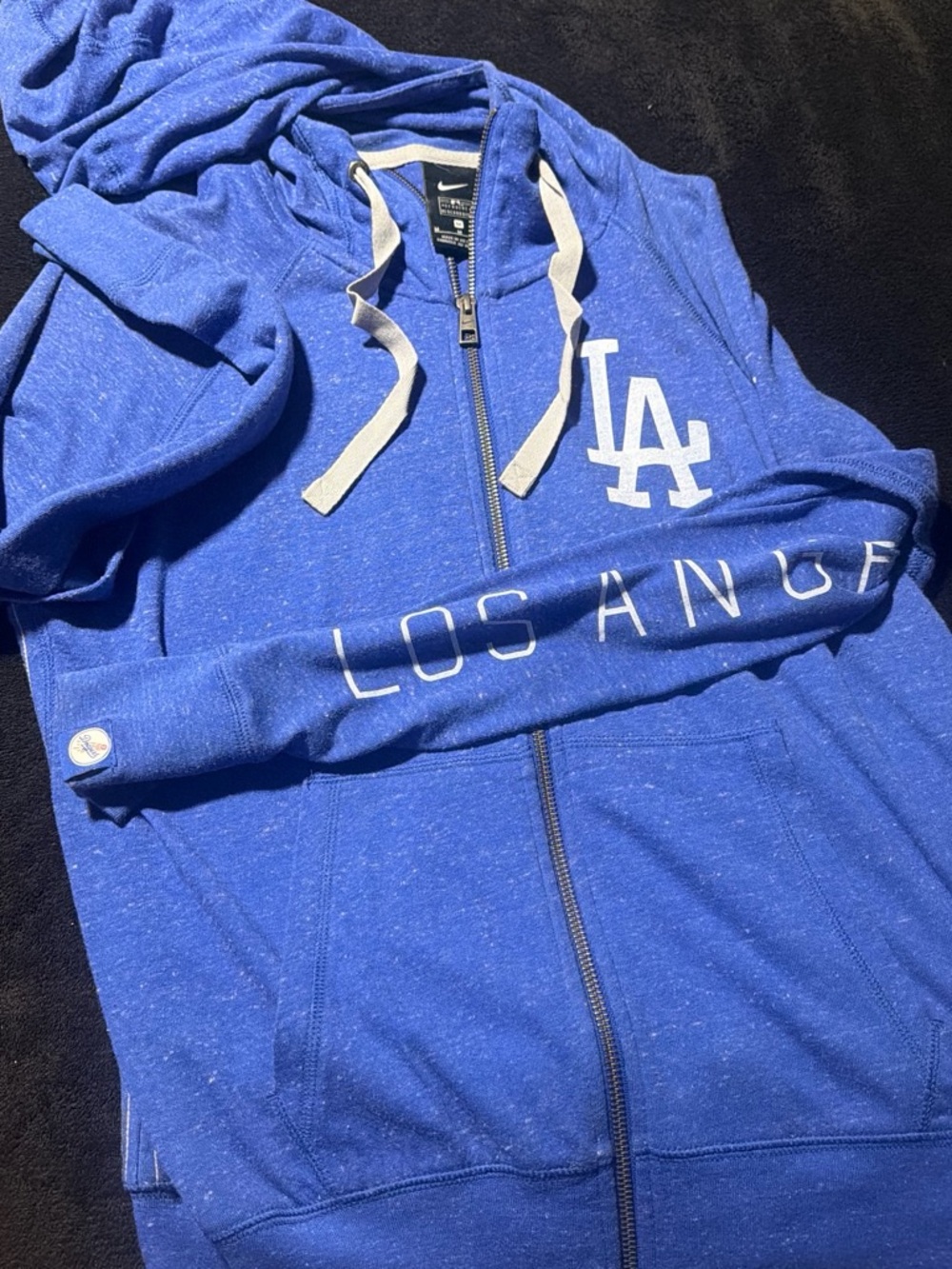 Nike Royal Blue Zip-Up Hoodie